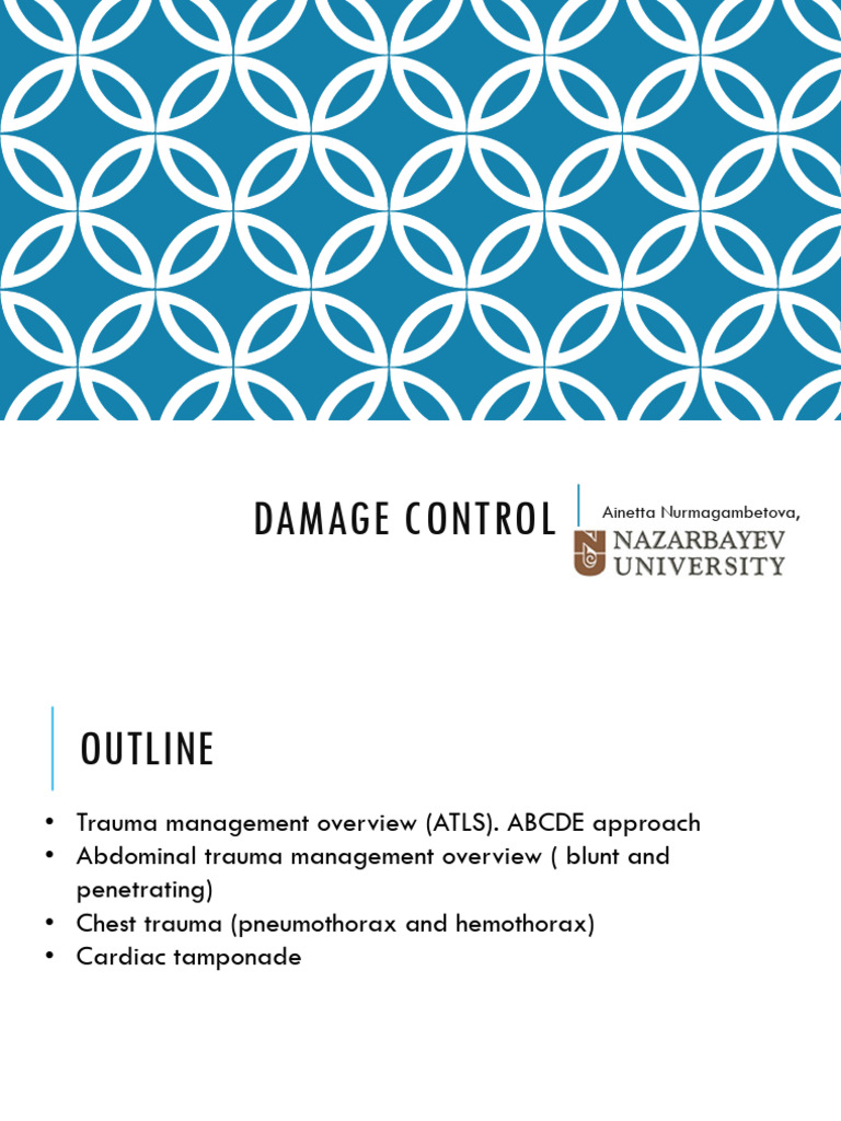 Trauma Management Overview and Guidelines | PDF | Major Trauma ...