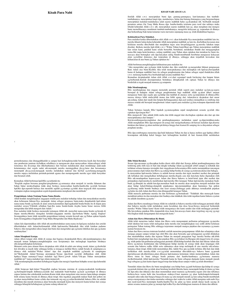 Kisah Para Nabi Pdf