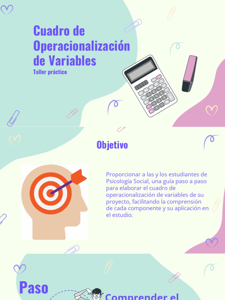 Taller Operacionalizacion de Variables | PDF | Estrés (biología) | Ansiedad
