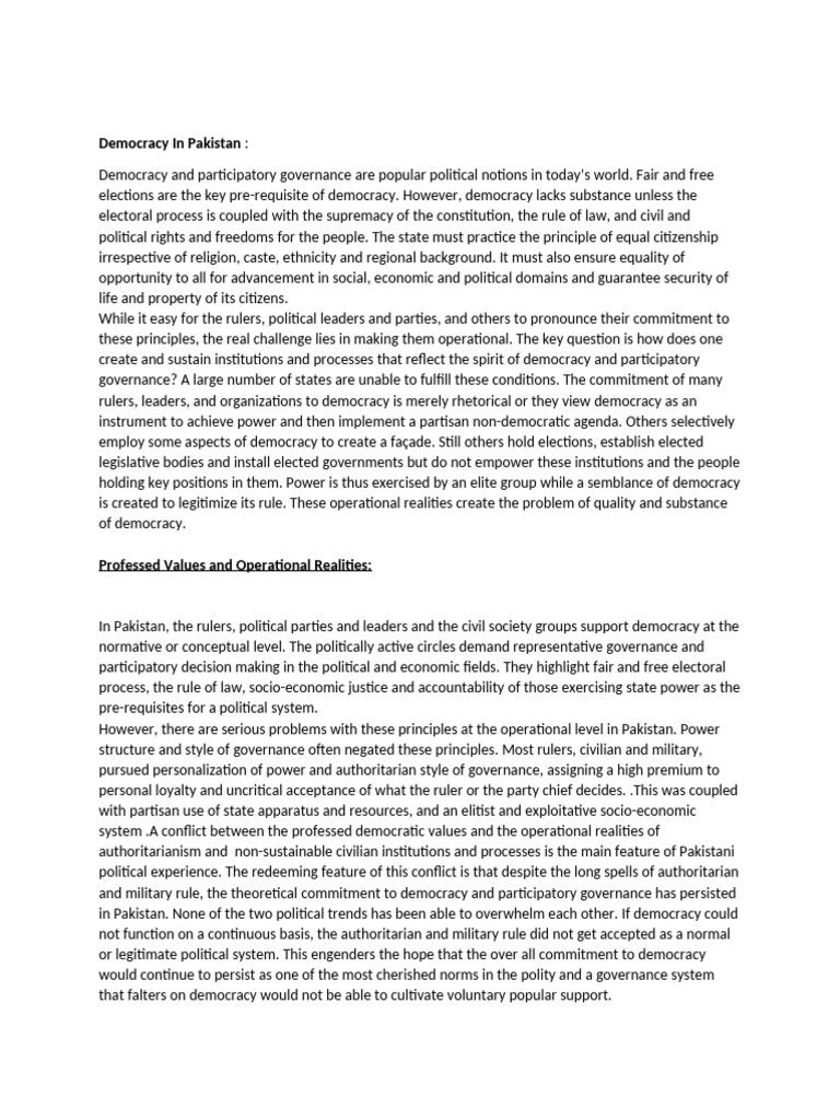 Democracy and Its Failure | PDF | Democracy | Political Ideologies