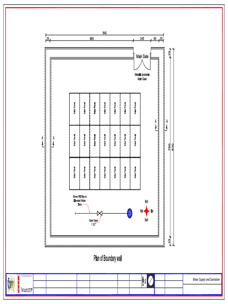 Solar Panel Boundary Wall Design | PDF | Materials | Building