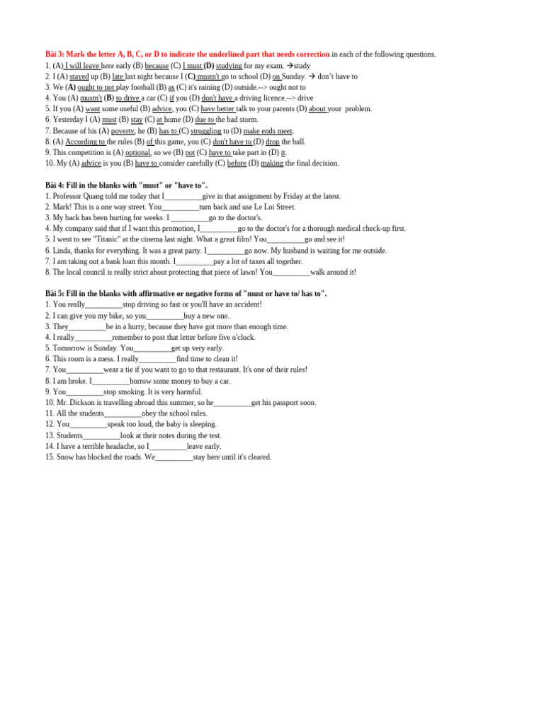 Grammar Correction Exercises for ESL | PDF | Chess | Chess Theory