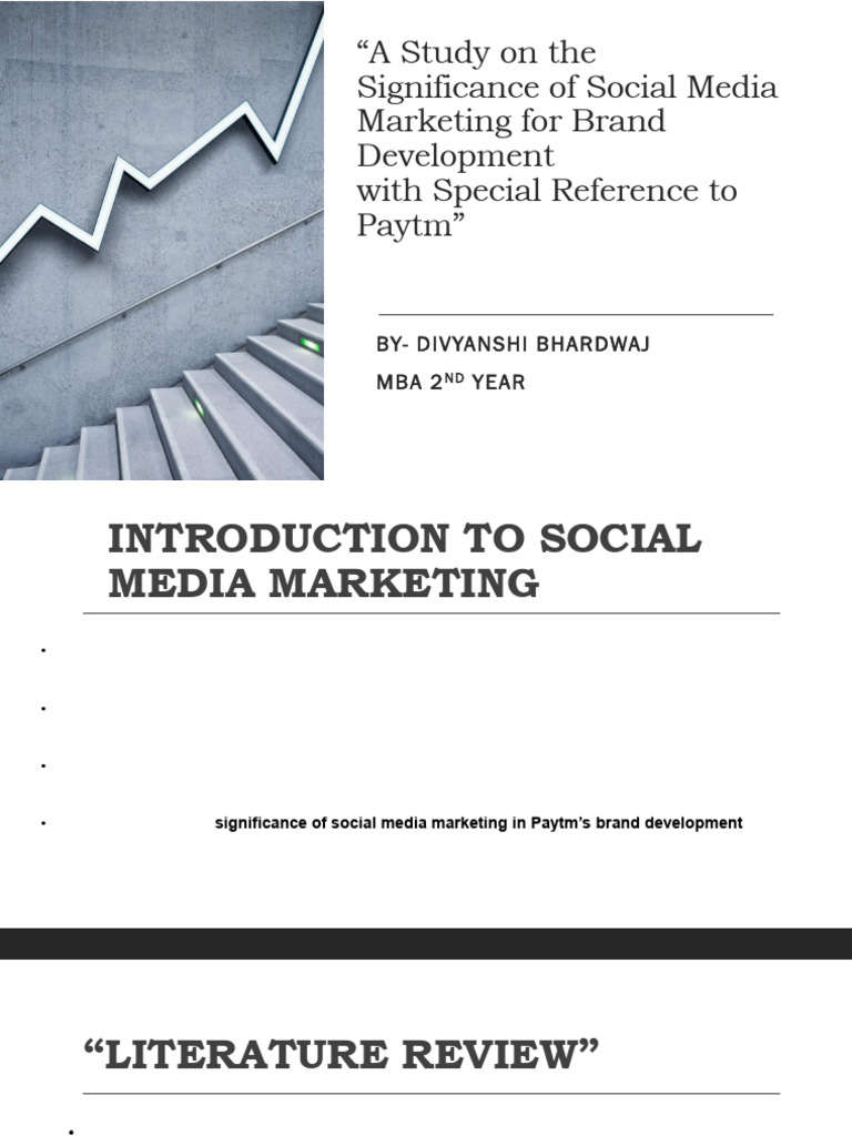 A Study On The Significance of Social Media Marketing | PDF | Social ...