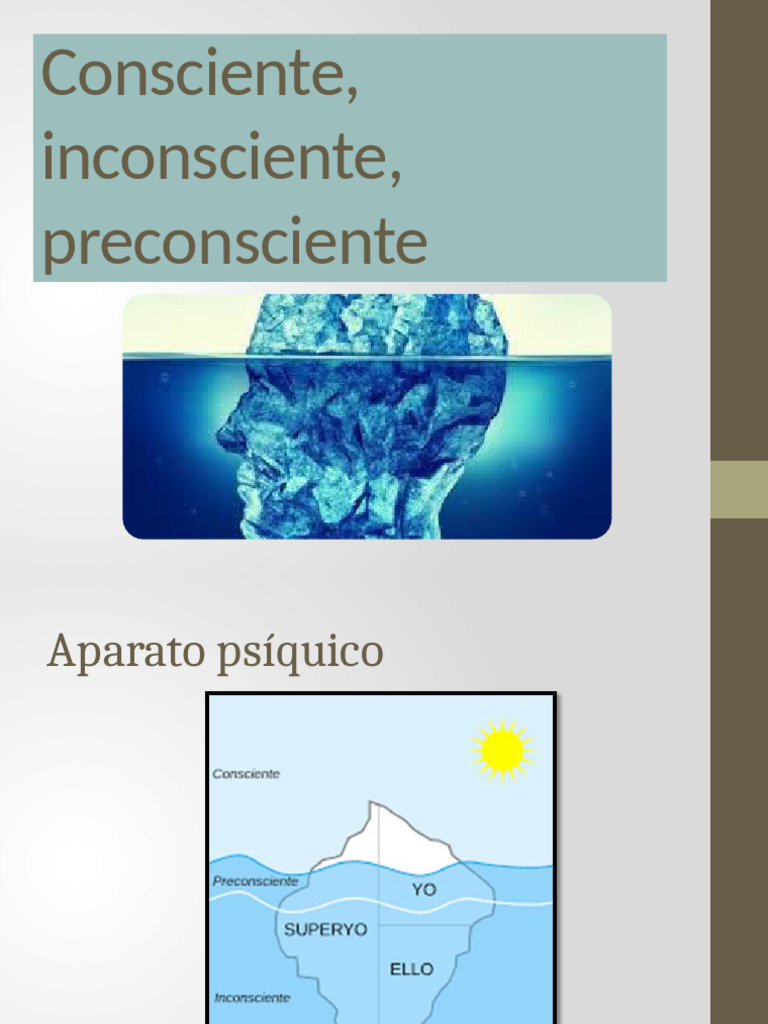 Consciente, Inconsciente y Preconsciente | PDF