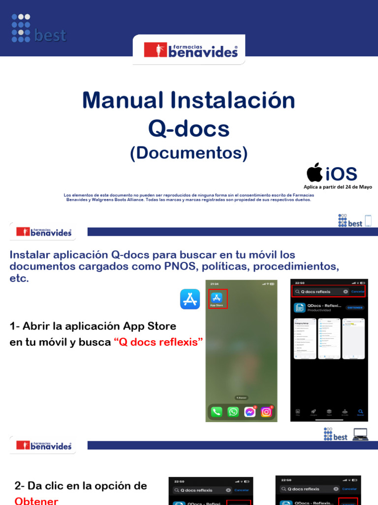 Instalación de la App Q-docs en iOS | PDF