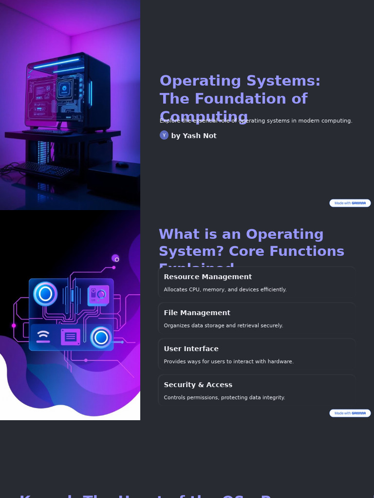 Operating Systems The Foundation of Computing | PDF | Operating System ...