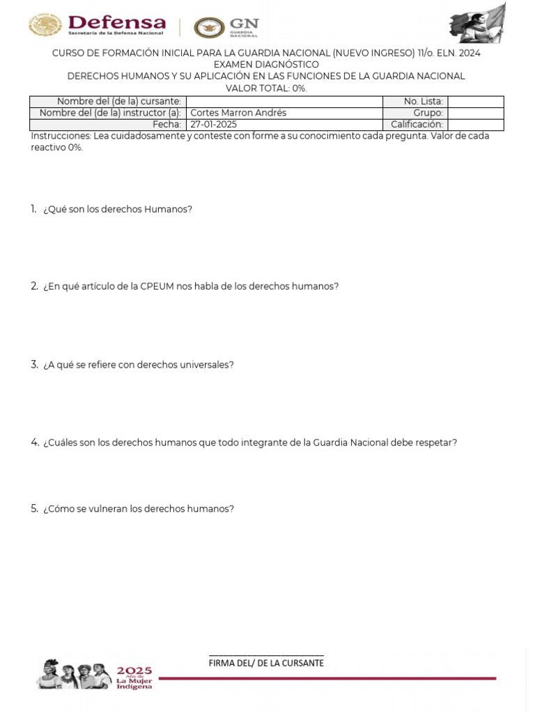 Derechos Humanos y Su Aplicacion en Las Funciones de La Guardia