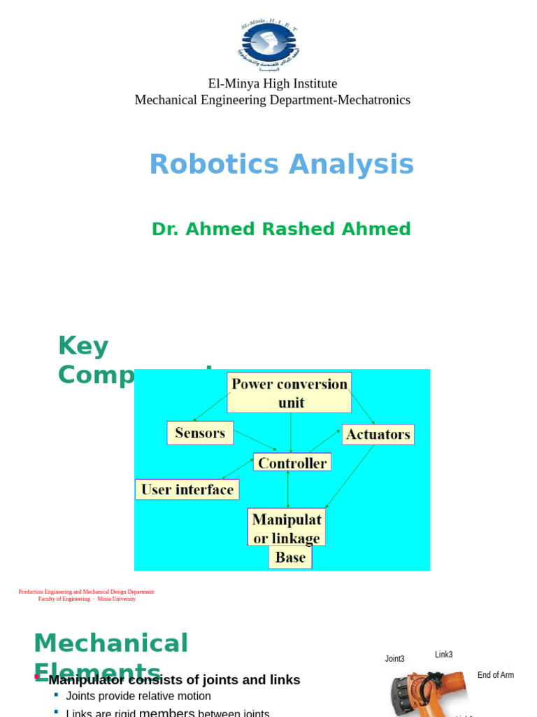 Robotics Manipulators and Applications | PDF | Robotics | Mechanical ...