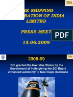 The Shipping Corporation of India Limited Press Meet 15.06.2009