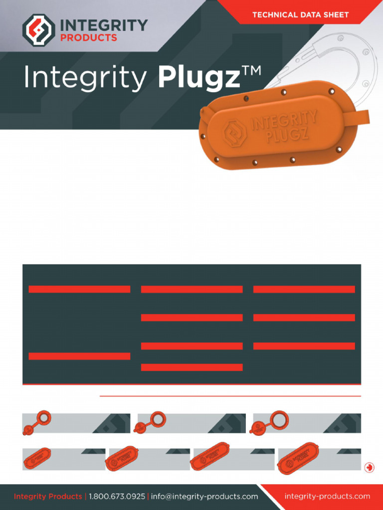 Folha de Silicone Integrity Plugz™ | PDF | Silicone