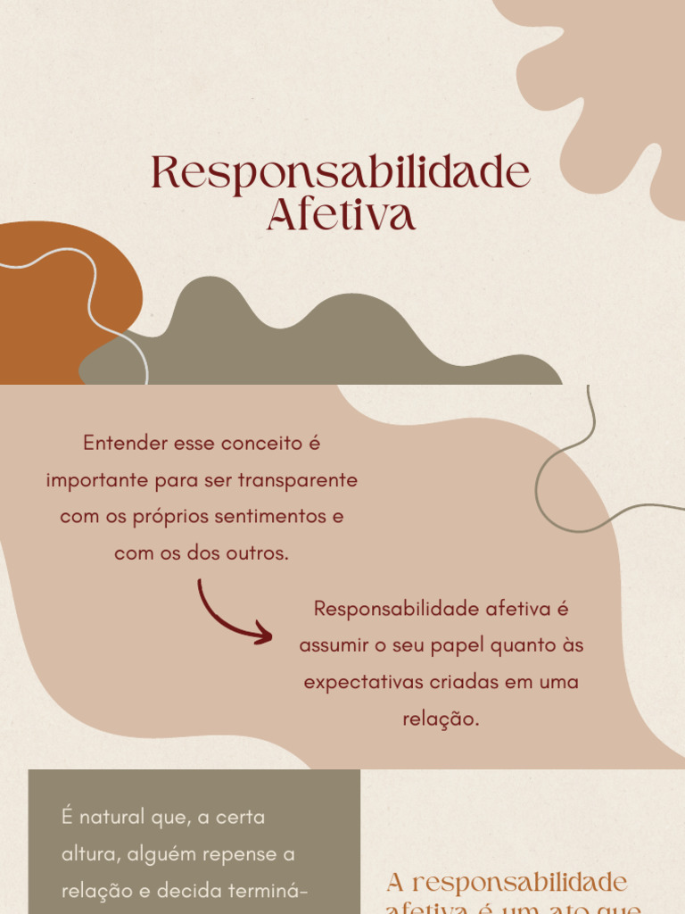 Responsabilidade Afetiva em Relacionamentos | PDF