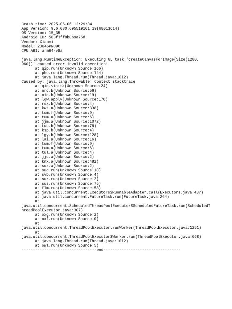 Xiaomi App Crash Report Analysis | PDF