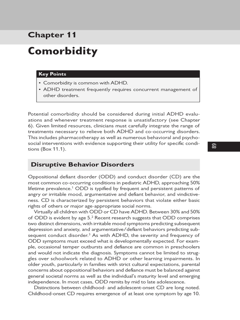 ADHD Comorbidity and Treatment Insights | PDF | Major Depressive ...