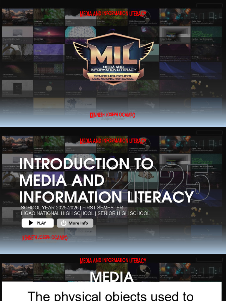 Media and Information Literacy Overview | PDF | Communication | Information