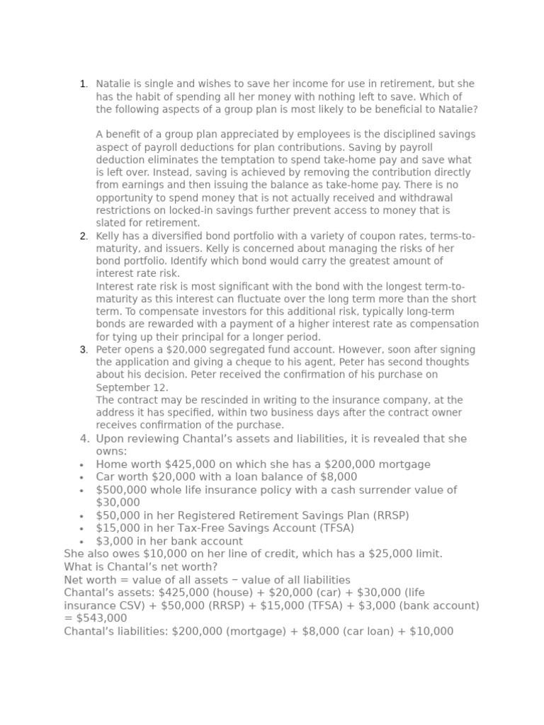 Seg Fund - Notes and Solutions | PDF | Cost Of Living | Insurance