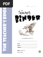 Teachers Binder Samples