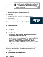 006 Revisão e Análise Crítica Do Plano de Manutenção Preventiva - Checklists Rev00