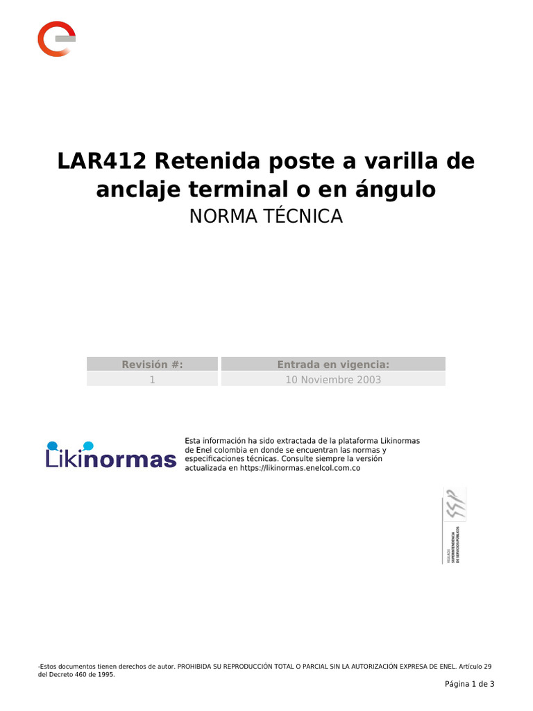 Retenida Lar412 | PDF