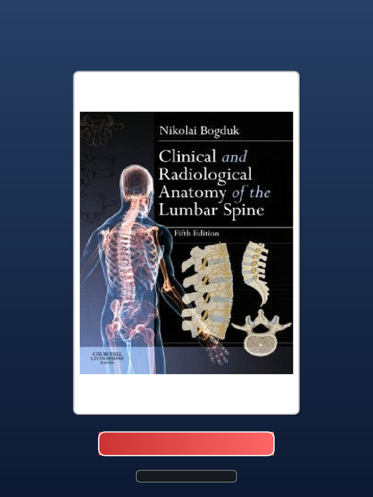 Clinical and Radiological Anatomy of The Lumbar Spine 5th Official Test ...