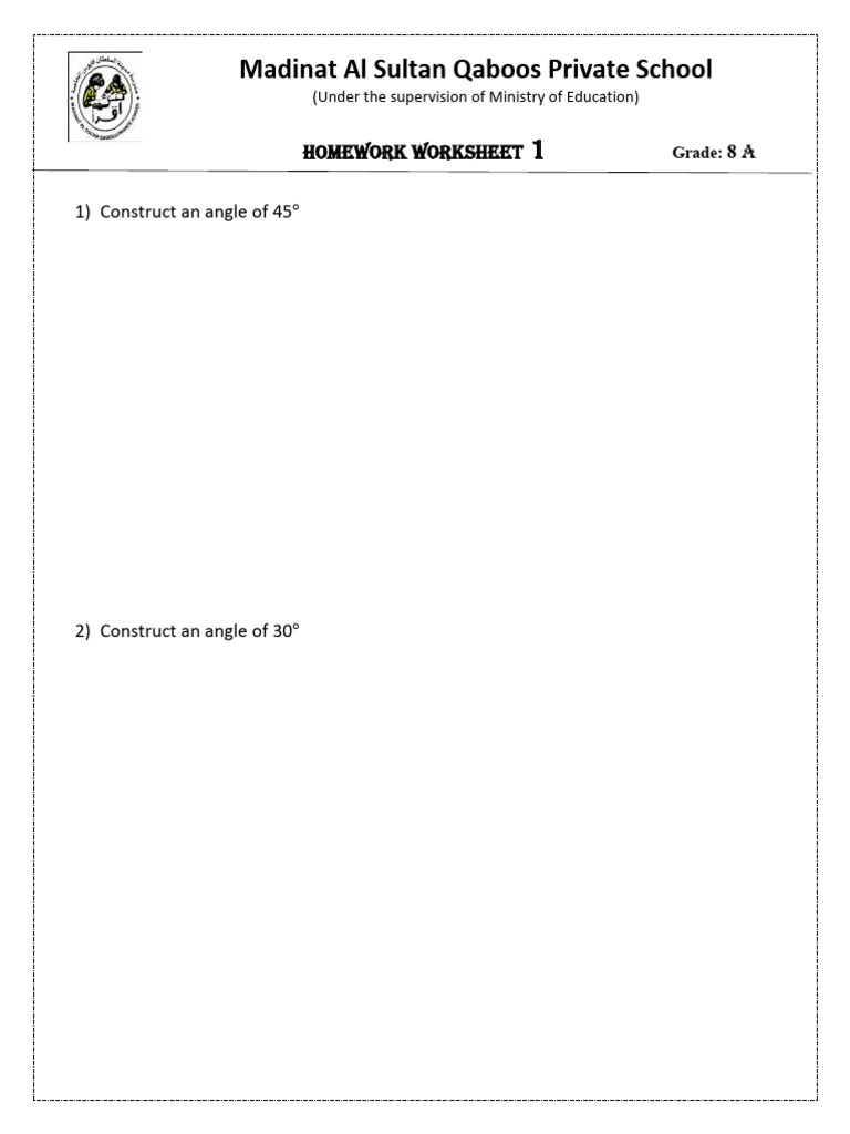Grade 8 CA HW 1 New | PDF