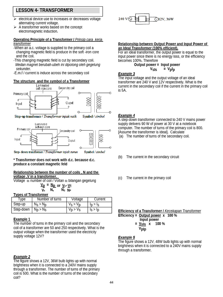 Transformer 1 | PDF | Transformer | Inductor