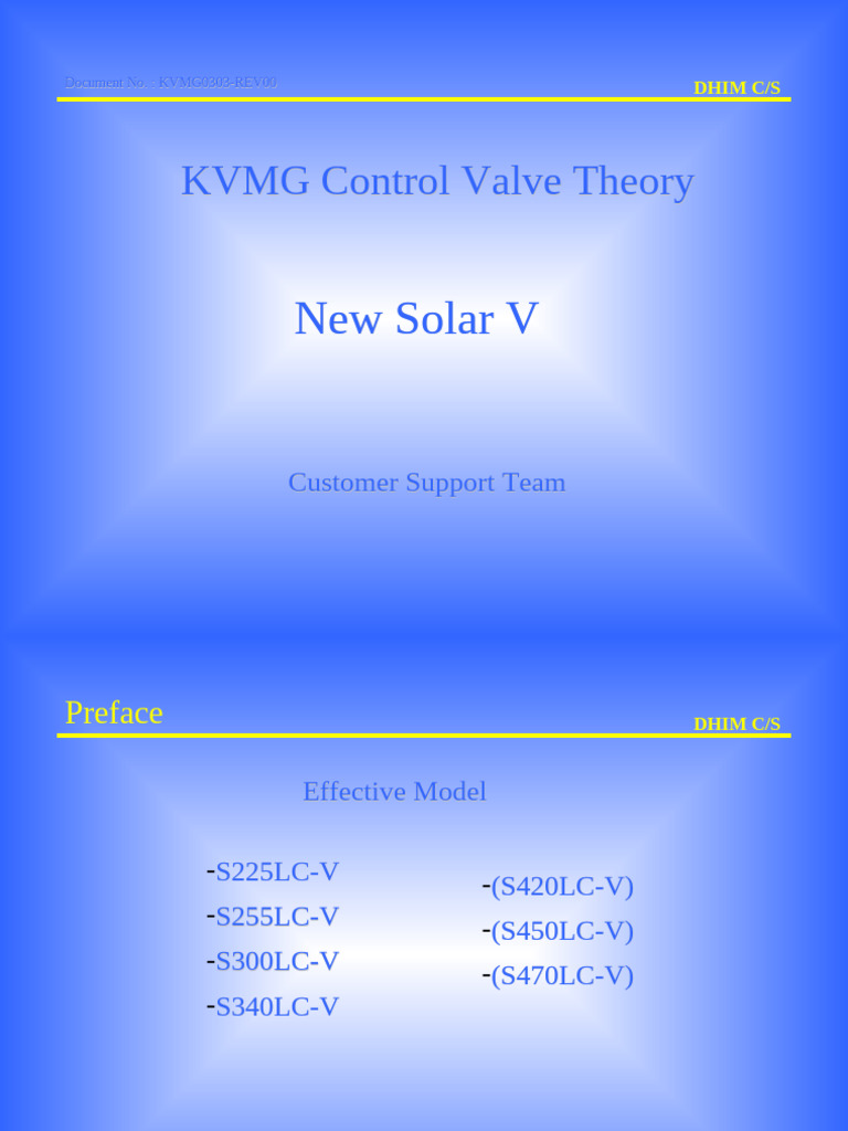 KVMG Control Valve Theory Overview | PDF | Valve | Hydraulics