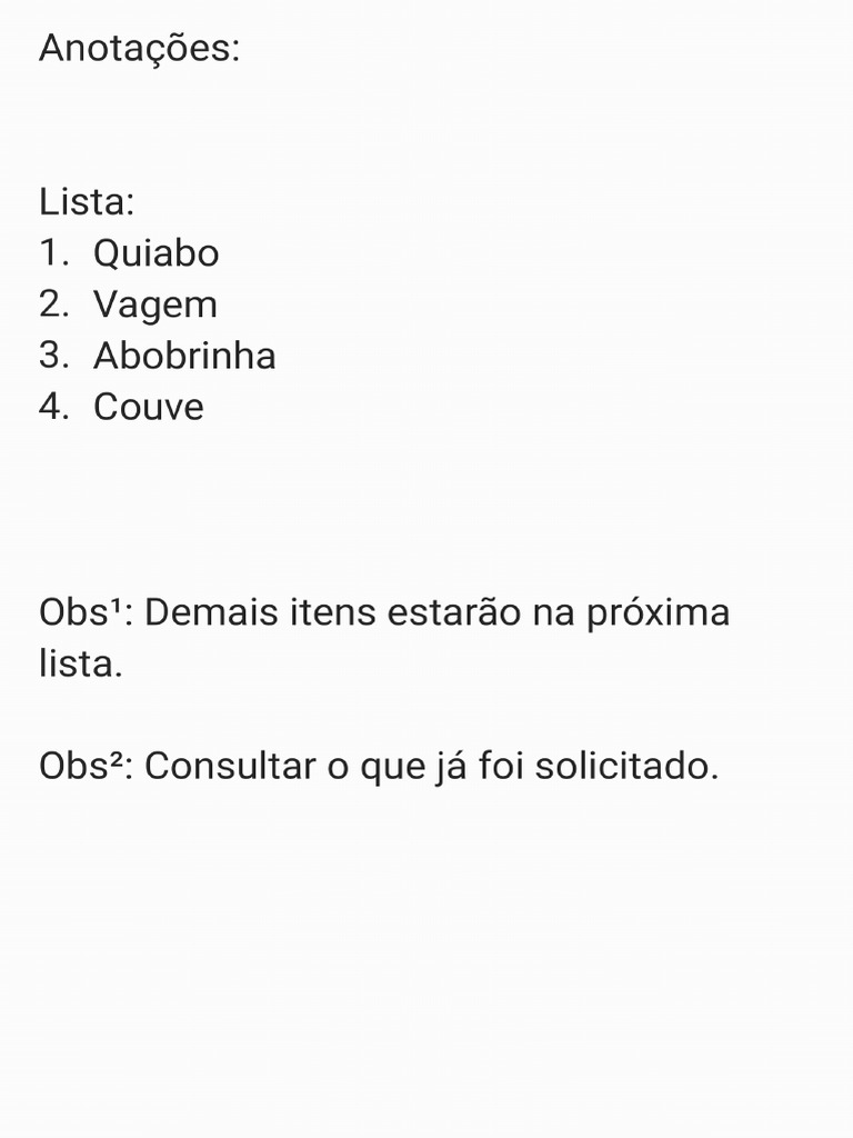 Itens Listados Compras Incompletas | PDF