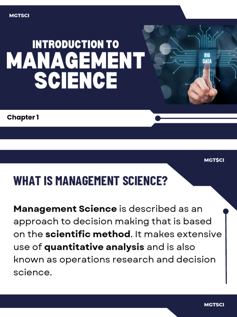Introduction to Management Science Basics | PDF | Mathematical ...