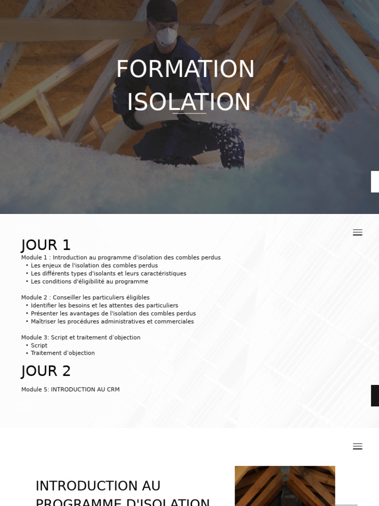 Avantages de l'Isolation des Combles | PDF | Isolation thermique du ...