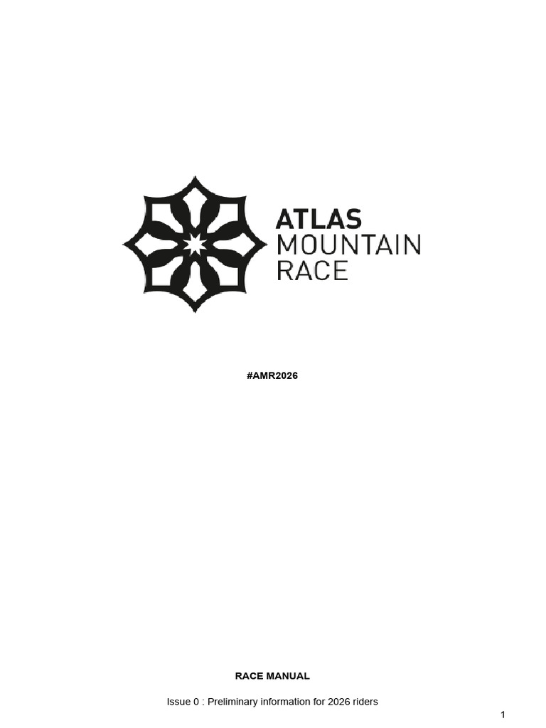 Atlas Mountain Race 2026 Manual | PDF | Bus | Morocco
