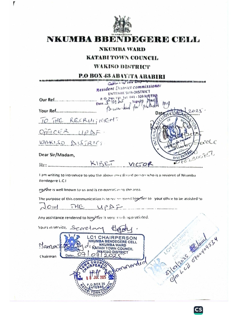 Lc1, Lc3 Letter | PDF