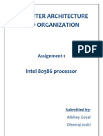 Computer Architecture and Organization: Intel 80386 Processor