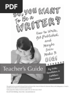 Download So You Want to Be a WriterTeachers Guide by Beyond Words Publishing SN88610645 doc pdf