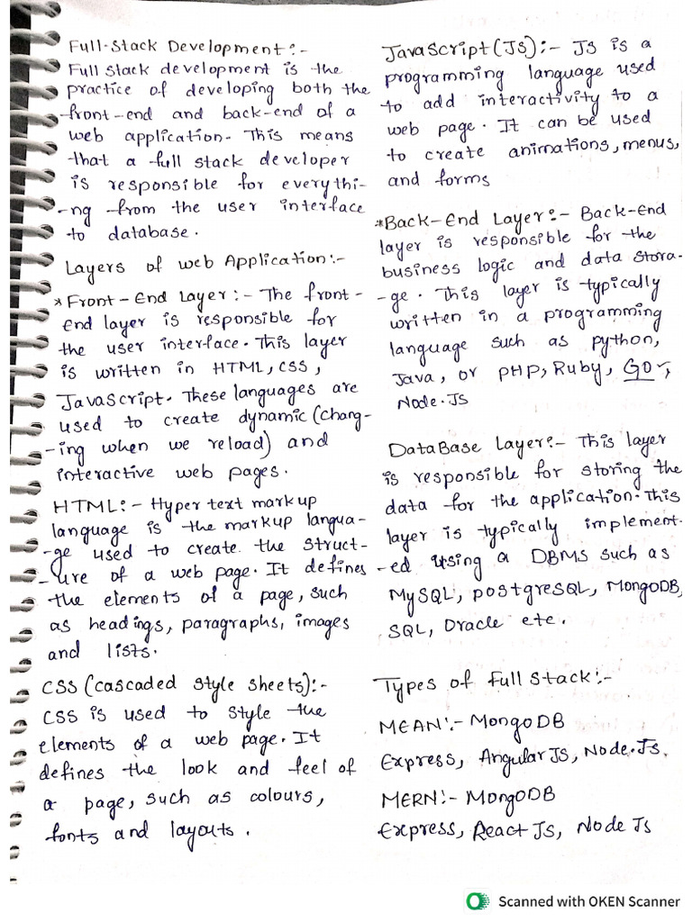 Full Stack Notes | PDF