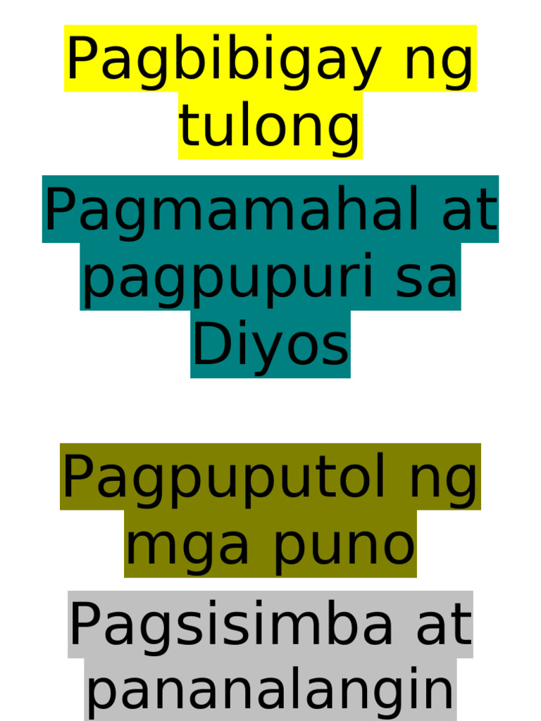 Pagbibigay NG Tulong | PDF