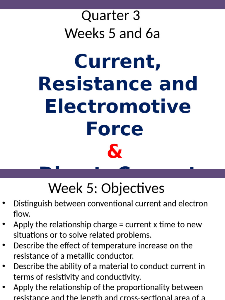 Understanding Electric Current and Resistance | PDF | Electric Current ...