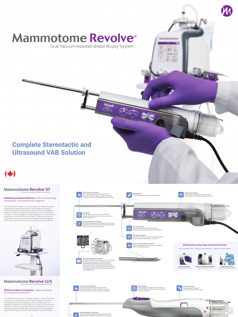 Mammotome Revolve™ Biopsy Solutions | PDF | Pathology | Biopsy