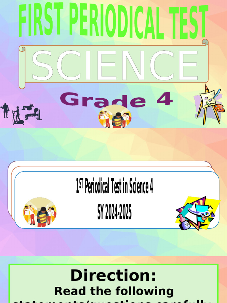 Science 4 Periodical Test Guide | PDF | Water | Plastic