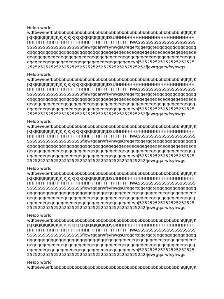 Document Overview: Heloo World | PDF