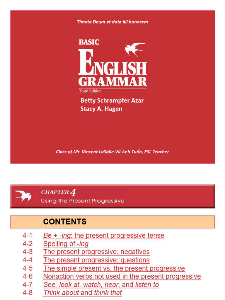 Present Progressive Tense Guide | PDF | Consonant | Linguistics