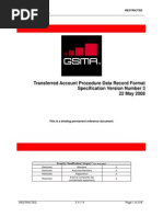 Transferred Account Procedure Data Record Format Specification Version Number 3 22 May 2008