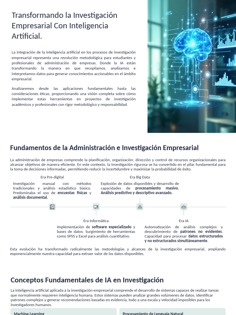 Inteligencia Artificial en La Investigacion Empresarial Transformando ...