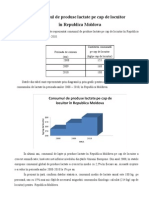 Consumul de Produse Lactate Pe Cap de Locuitor