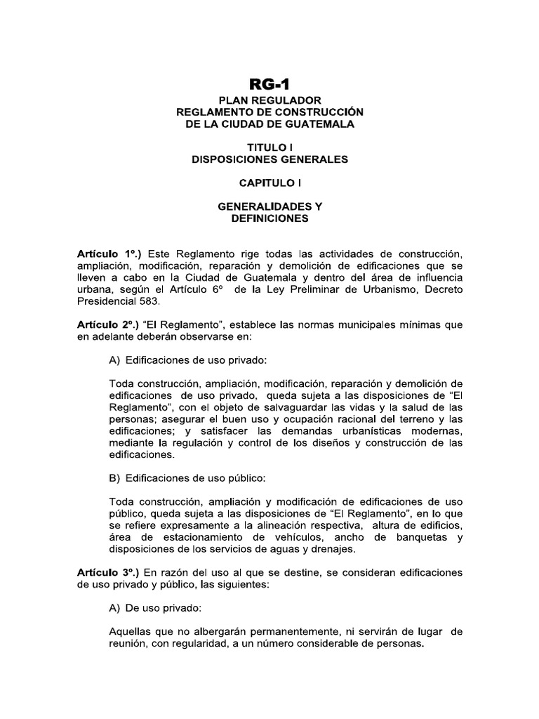 Reglamento de Construccion CDG | PDF
