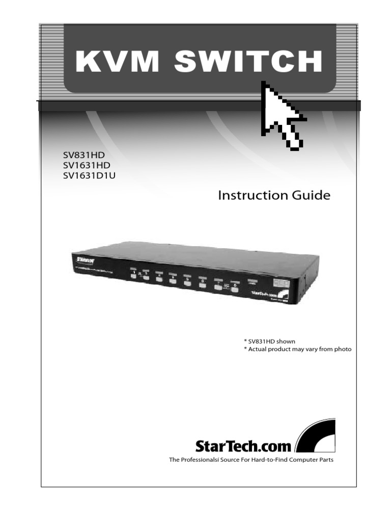 KVM Switch Manual PDF Computer Keyboard Electronic Engineering