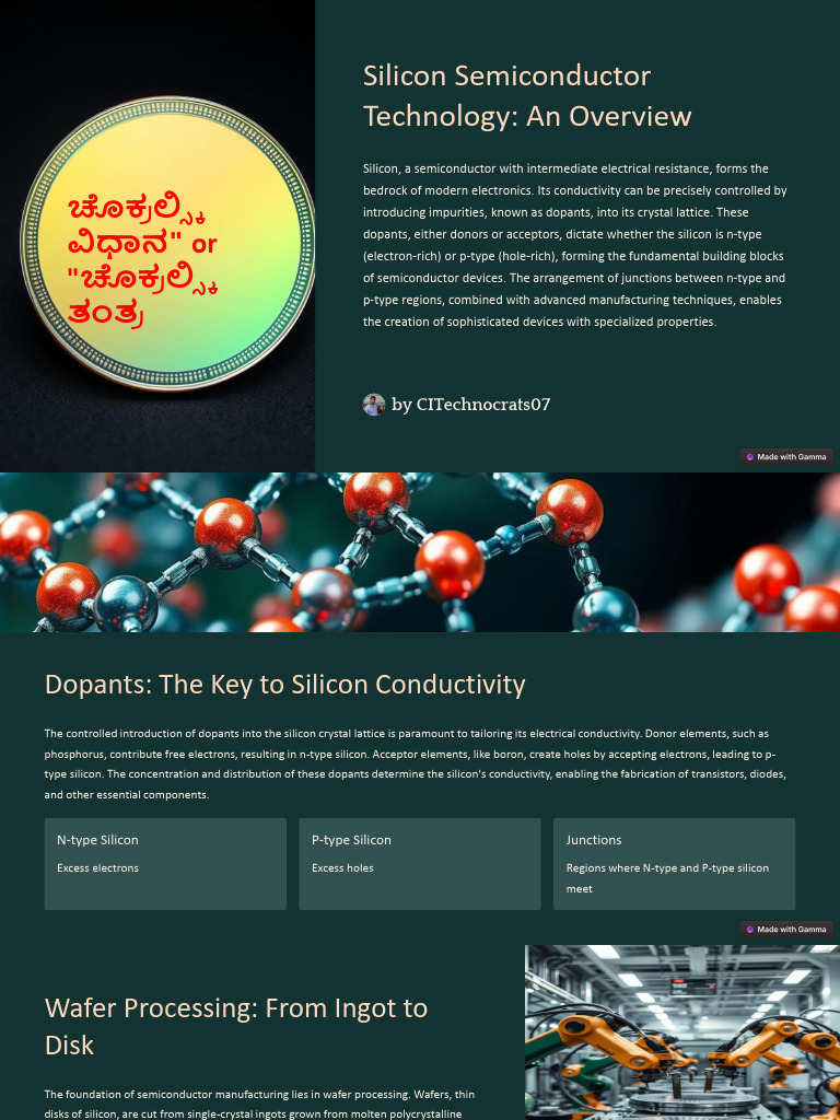 Overview of Silicon Semiconductor Technology | PDF | Field Effect ...