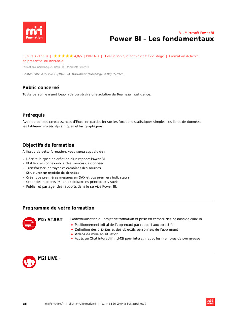 Formation Complète Power BI 2020 | PDF | Informatique décisionnelle ...