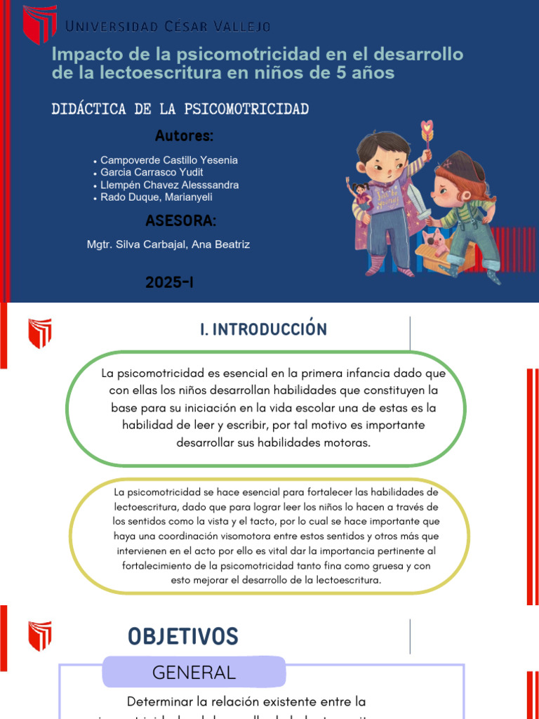 PPTS Informe Final - Psicomotricidad S14 | PDF | Educación de la ...