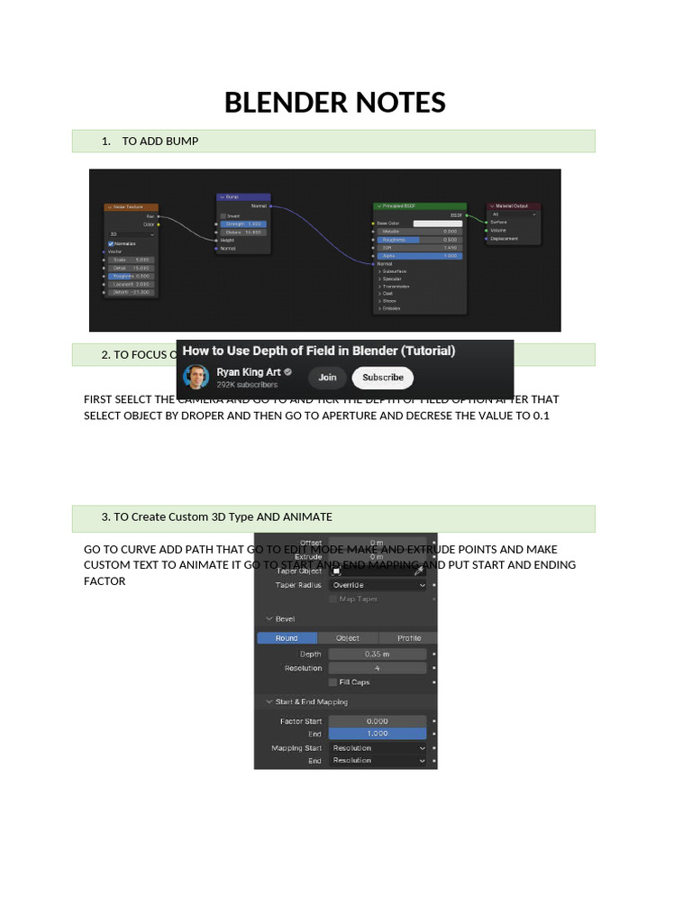 Blender 5 Notes: Essential Techniques | PDF | Blender (Software ...