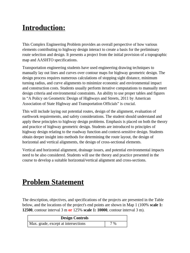 Problem Statement For CEP | PDF